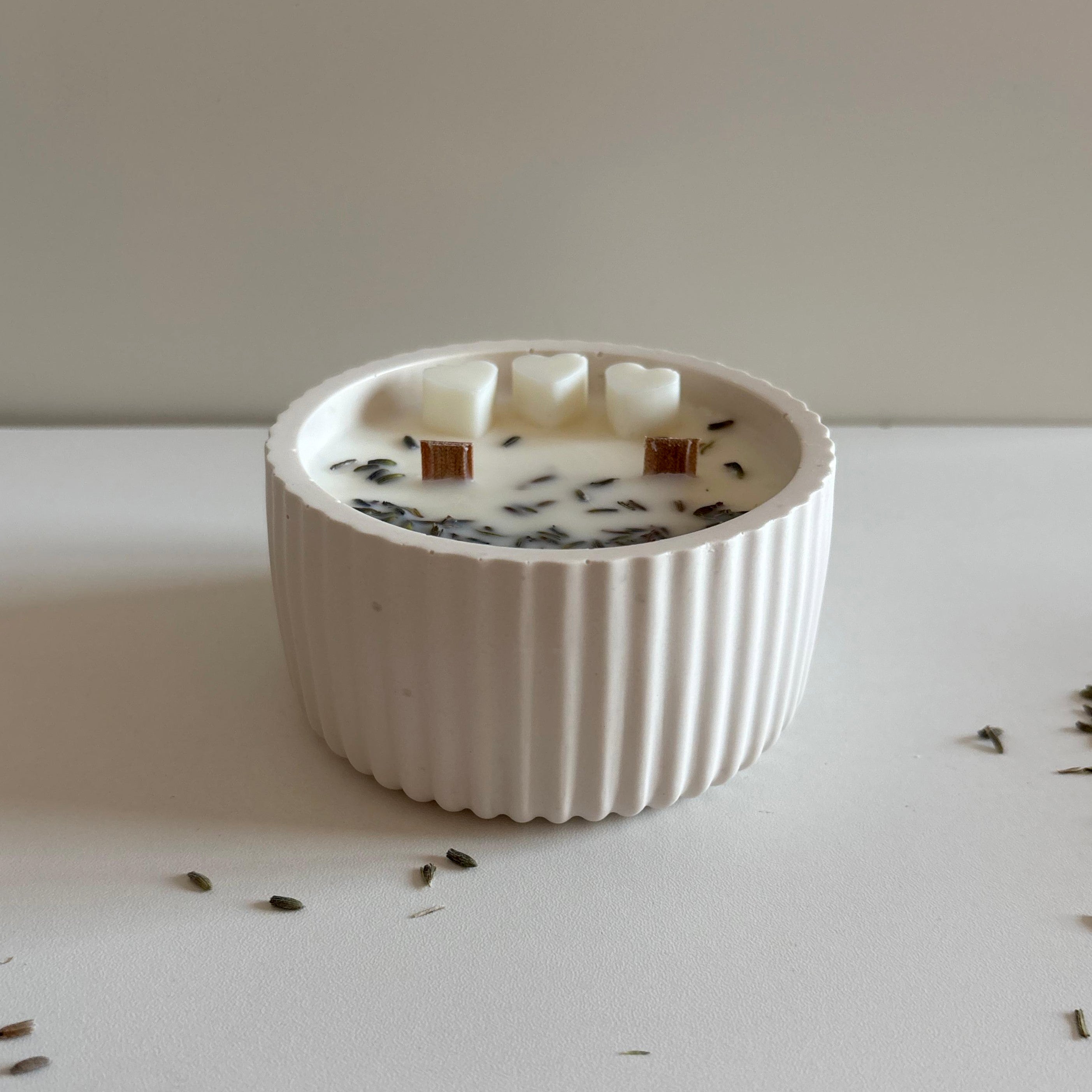 Vela de Lavanda y Aloe Vera Grande