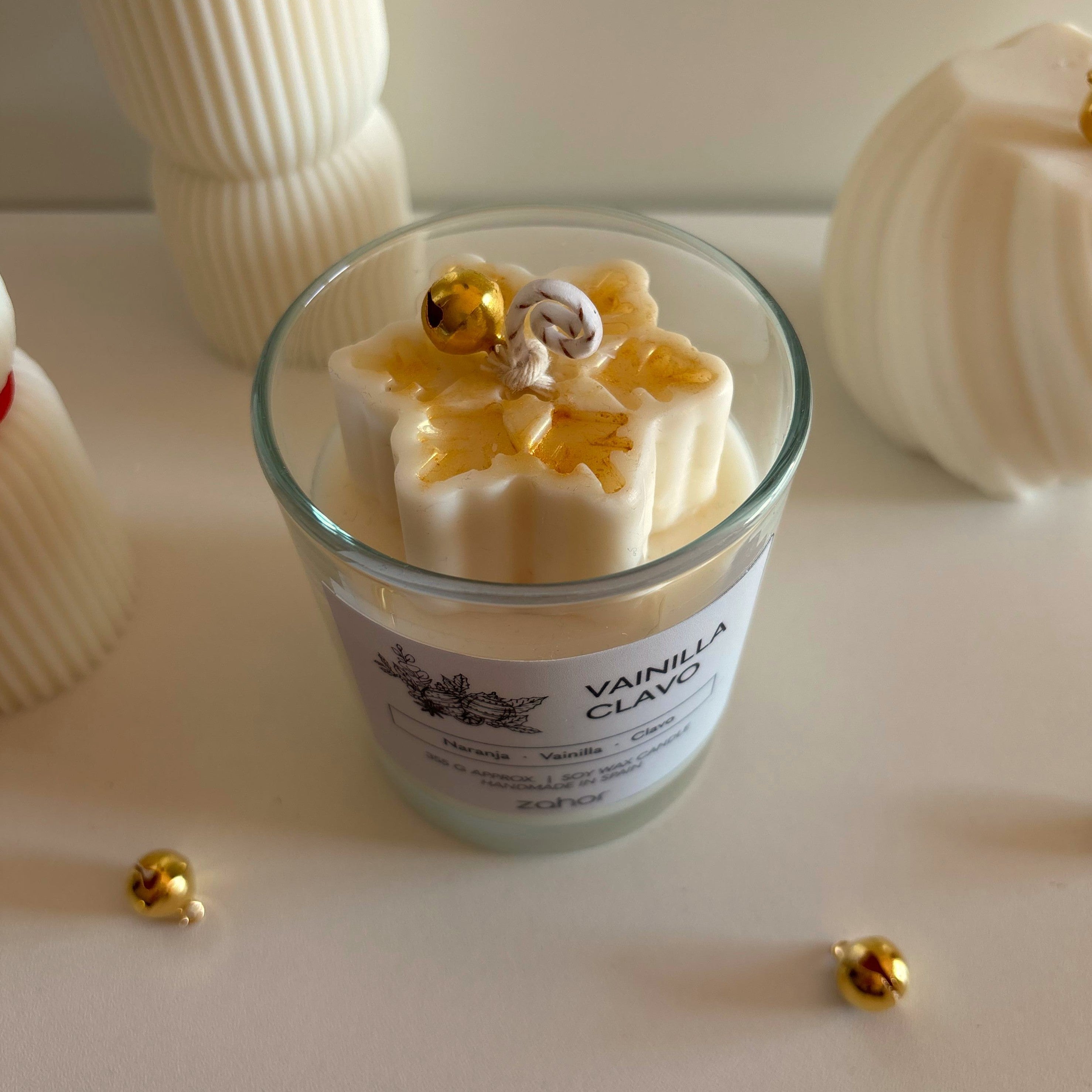 Vela Navideña Vainilla y Clavo